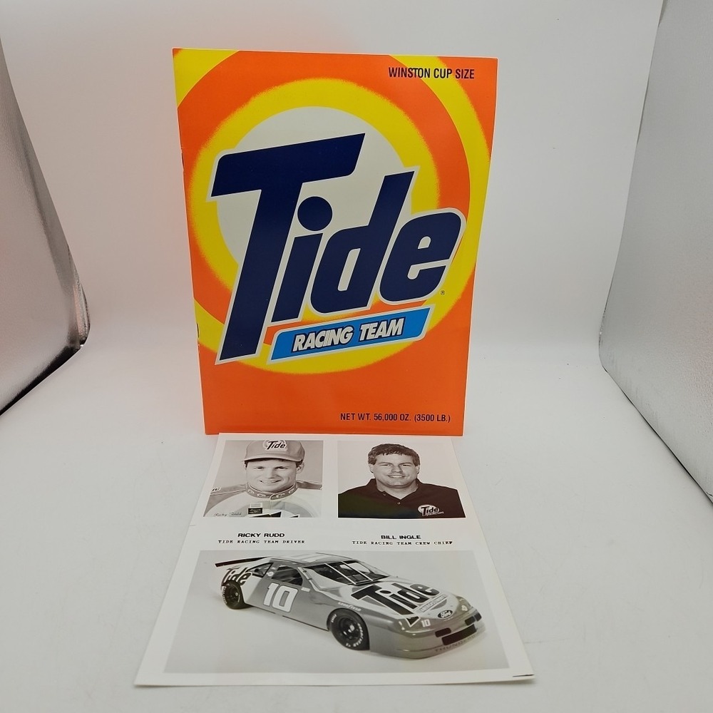 Vintage Nascar Press Kit Tide Racing Team Ricky Rudd‎ Media Guide #10 Bill Ingle
